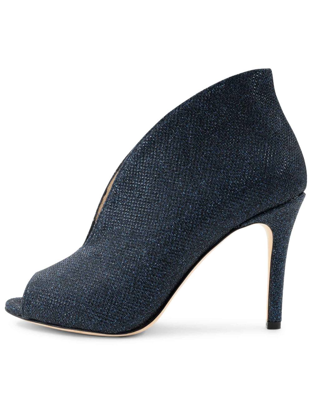 L'ARIANNA tronchetto sp8004 open toe donna intessuto luminor blu con tacco alto Negozio