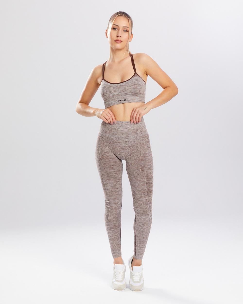 Spaio SPAIO REGGISENO SPORTIVO MELANGE COFFEE In Linea