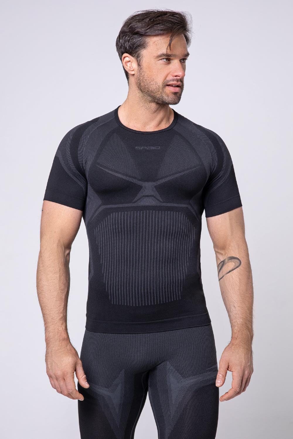 Spaio SPAIO MAGLIA M/C "CONFIDENCE" NERO/GRIGIO