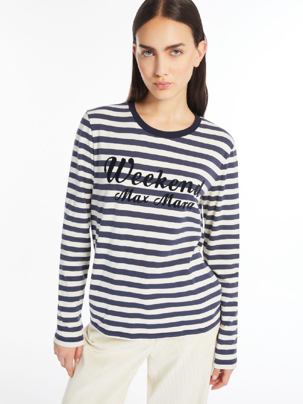 Weekend T-shirt in cotone con stampa Consegna Veloce