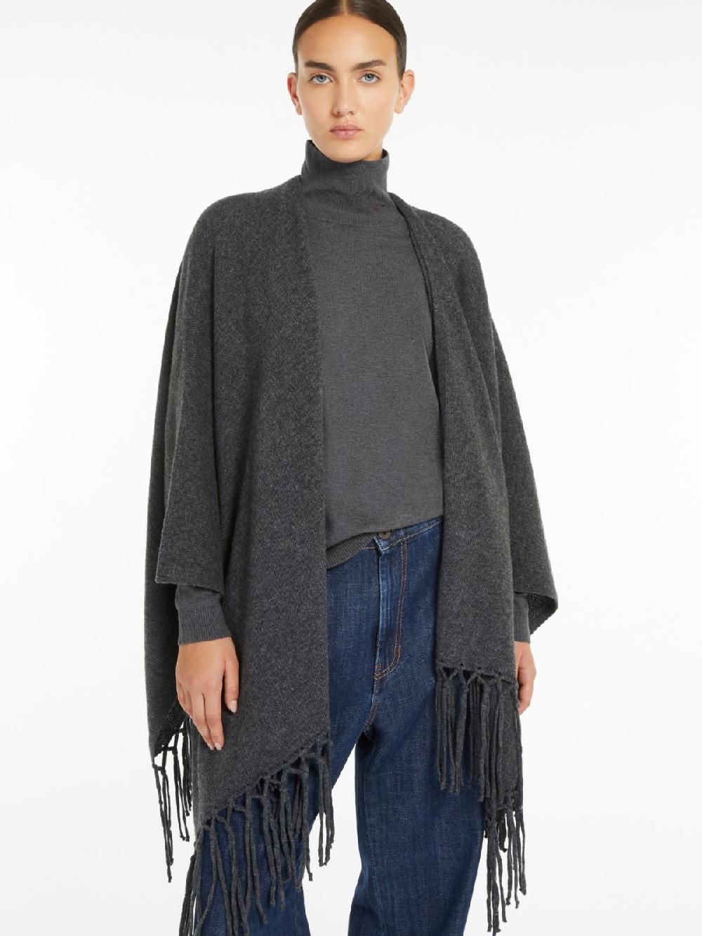 Weekend Poncho in pura lana Moda